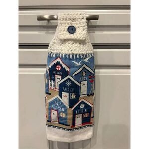 Crochet Top Kitchen Towel- Sea Side